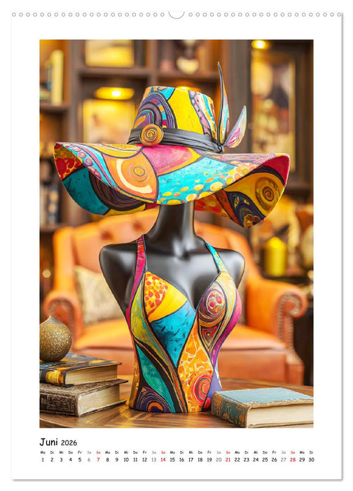 Elegante Hüte. Die zeitlosen Kronen als Stilbekenntnis (CALVENDO Wandkalender 2026)