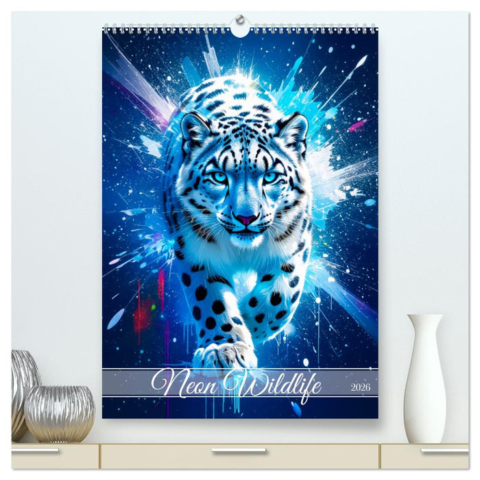 Neon Wildlife (CALVENDO Premium Wandkalender 2026)