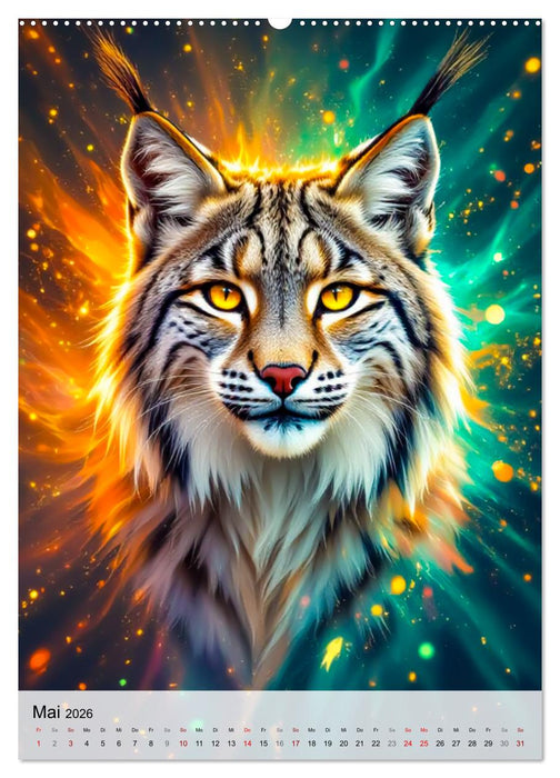 Neon Wildlife (CALVENDO Premium Wandkalender 2026)