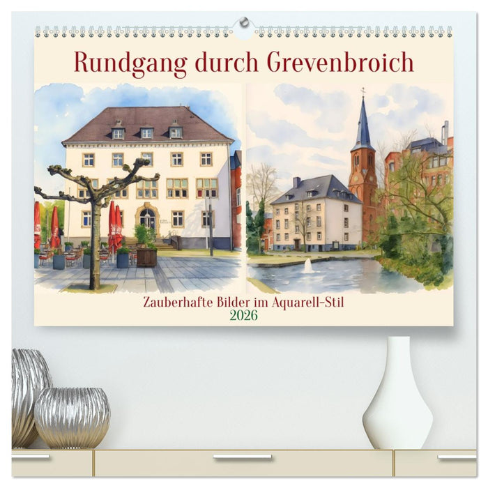 Rundgang durch Grevenbroich (CALVENDO Premium Wandkalender 2026)