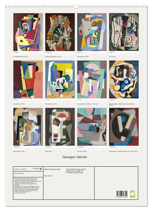 Georges Valmier (CALVENDO Wandkalender 2026)