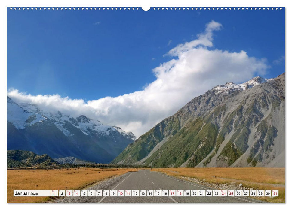 Sehnsuchtsziel Neuseeland (CALVENDO Wandkalender 2026)
