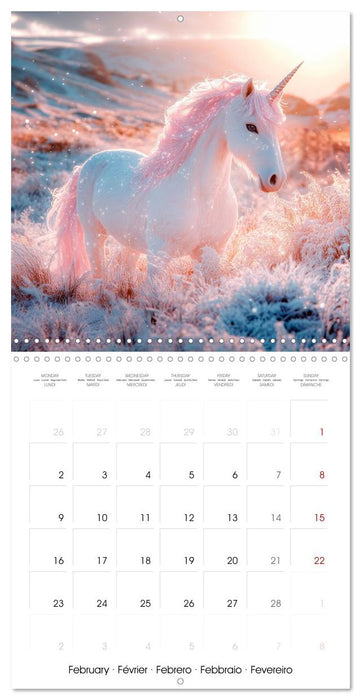 Unicorn Whispers - Tales of Glitter and Grace (CALVENDO Monthly Calendar 2026)