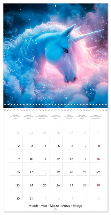 Unicorn Whispers - Tales of Glitter and Grace (CALVENDO Monthly Calendar 2026)