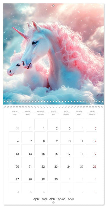 Unicorn Whispers - Tales of Glitter and Grace (CALVENDO Monthly Calendar 2026)