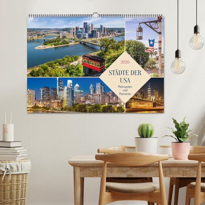 Städte der USA - Metropolen und Momente (CALVENDO Wandkalender 2026)