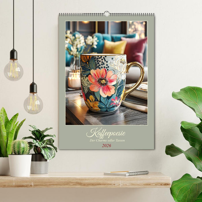 Kaffeepoesie. Der Charme edler Tassen (CALVENDO Wandkalender 2026)