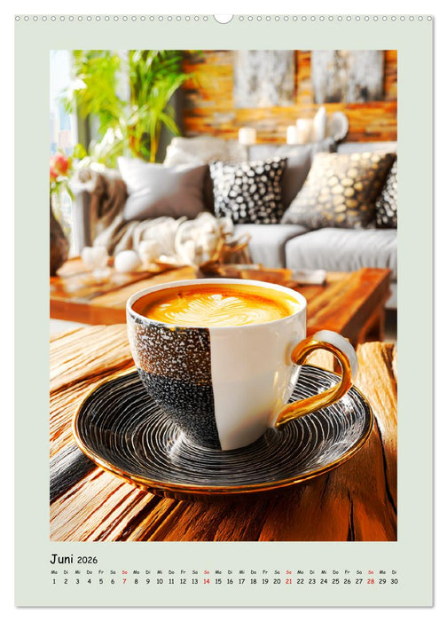 Kaffeepoesie. Der Charme edler Tassen (CALVENDO Wandkalender 2026)