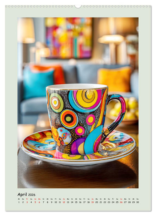 Kaffeepoesie. Der Charme edler Tassen (CALVENDO Premium Wandkalender 2026)