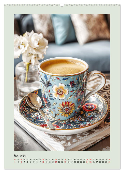 Kaffeepoesie. Der Charme edler Tassen (CALVENDO Premium Wandkalender 2026)