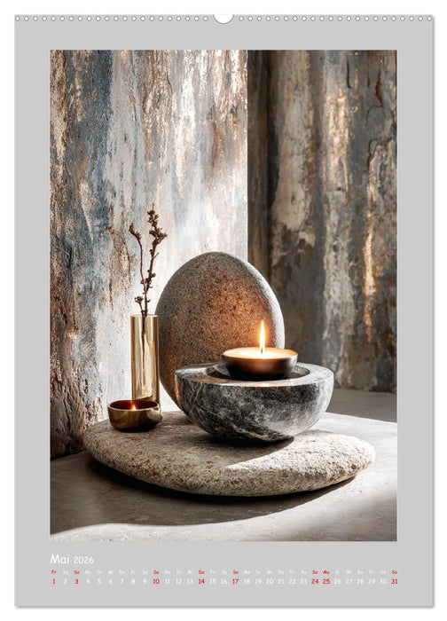 Formen des Lichts. Elegante Kerzenhalter in kunstvollen Interieurs (CALVENDO Premium Wandkalender 2026)