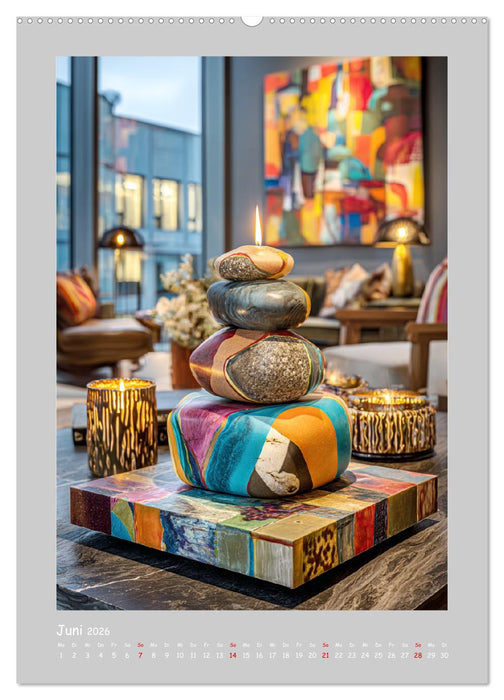 Formen des Lichts. Elegante Kerzenhalter in kunstvollen Interieurs (CALVENDO Premium Wandkalender 2026)