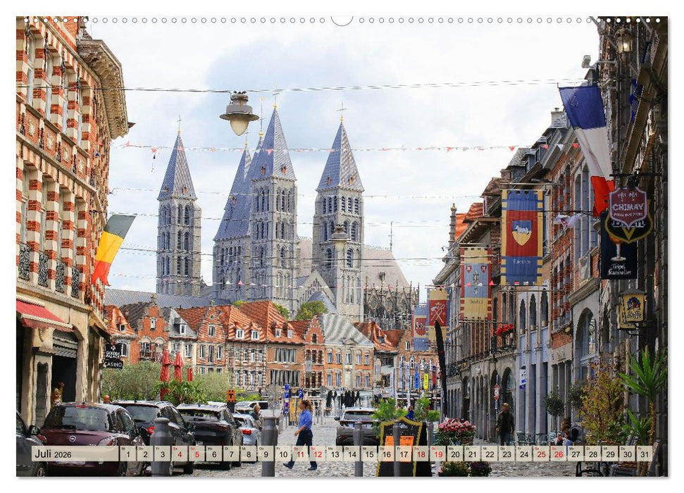 Tournai - Malerisches Belgien (CALVENDO Premium Wandkalender 2026)