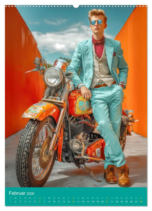 Superreiche - Dandyhafte Eleganz im Retro-Look (CALVENDO Wandkalender 2026)