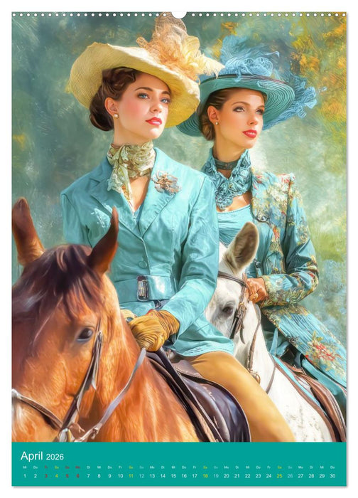 Superreiche - Dandyhafte Eleganz im Retro-Look (CALVENDO Premium Wandkalender 2026)