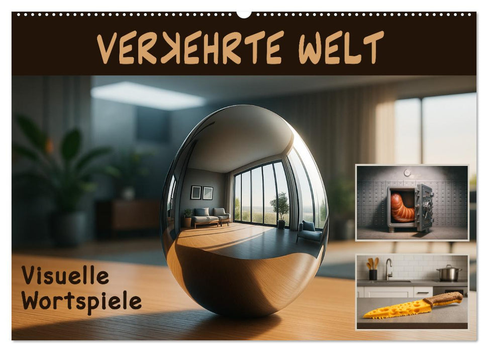 Verkehrte Welt - Bilderrätsel (CALVENDO Wandkalender 2026)
