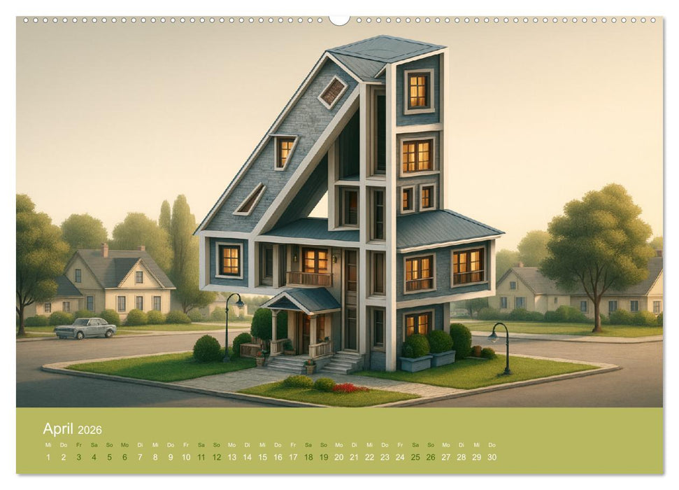 Verkehrte Welt - Bilderrätsel (CALVENDO Wandkalender 2026)