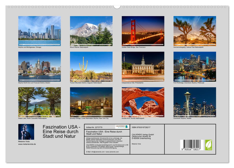 Faszination USA - Eine Reise durch Stadt und Natur (CALVENDO Premium Wandkalender 2026)