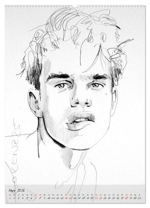 Frank Lorenz - Zeichnungen (CALVENDO Wandkalender 2026)