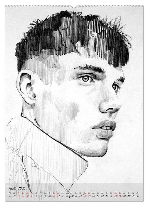 Frank Lorenz - Zeichnungen (CALVENDO Premium Wandkalender 2026)