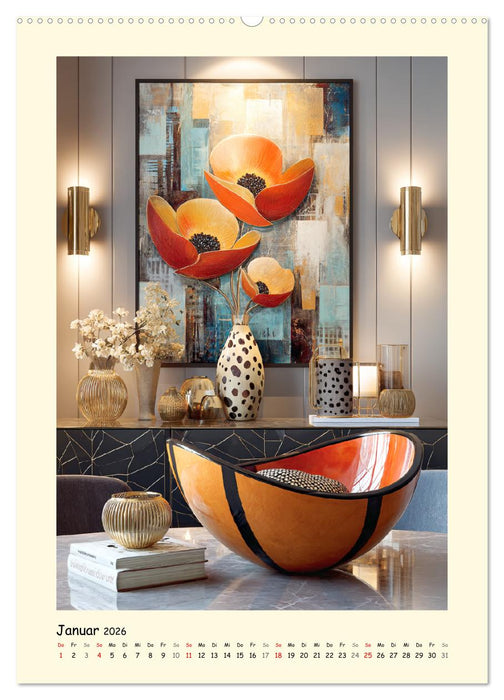 Exquisite Wohnaccessoires. Inspiration für ein stilvolles Zuhause (CALVENDO Wandkalender 2026)