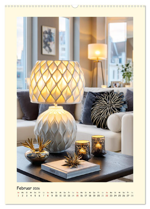 Exquisite Wohnaccessoires. Inspiration für ein stilvolles Zuhause (CALVENDO Wandkalender 2026)