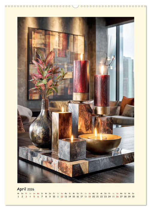 Exquisite Wohnaccessoires. Inspiration für ein stilvolles Zuhause (CALVENDO Wandkalender 2026)