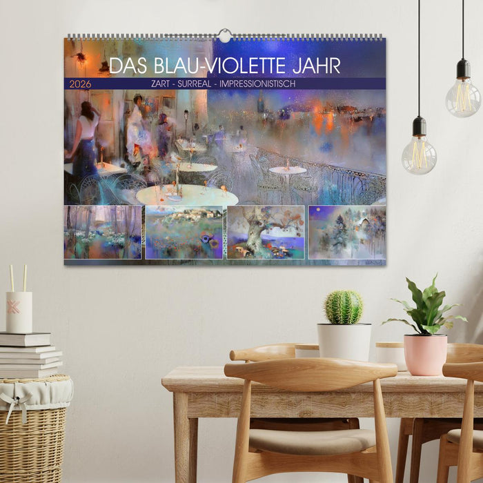 Das blau-violette Jahr (CALVENDO Wandkalender 2026)