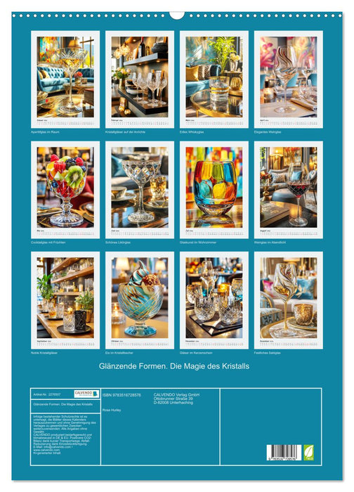 Glänzende Formen. Die Magie des Kristalls (CALVENDO Wandkalender 2026)