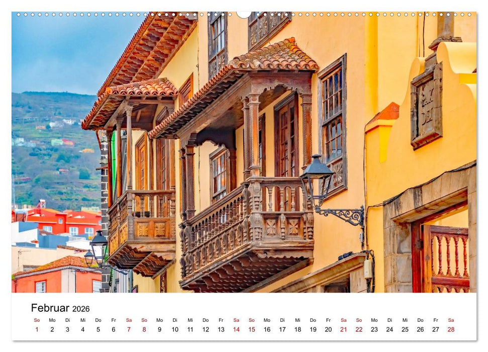 Teneriffas schönste Städte - La Laguna und La Orotava (CALVENDO Wandkalender 2026)