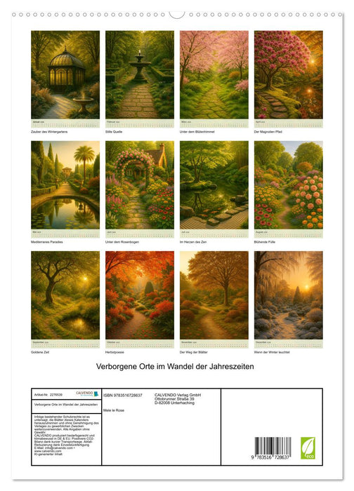 Verborgene Orte im Wandel der Jahreszeiten (CALVENDO Premium Wandkalender 2026)
