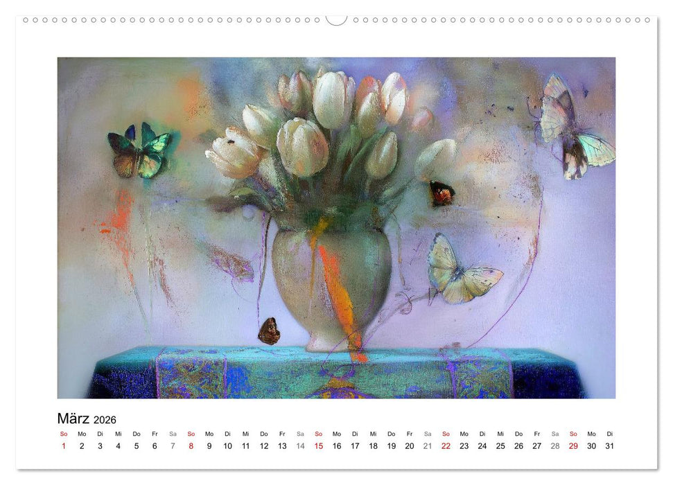 Das blau-violette Jahr (CALVENDO Premium Wandkalender 2026)