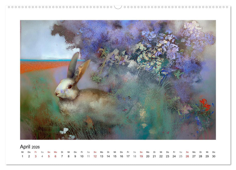 Das blau-violette Jahr (CALVENDO Premium Wandkalender 2026)