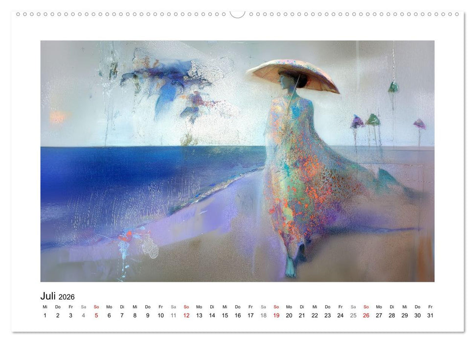 Das blau-violette Jahr (CALVENDO Premium Wandkalender 2026)