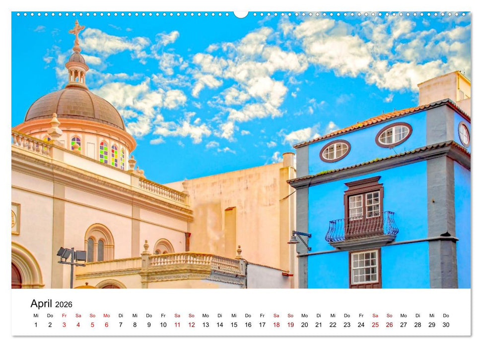 Teneriffas schönste Städte - La Laguna und La Orotava (CALVENDO Premium Wandkalender 2026)