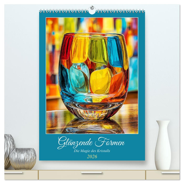 Glänzende Formen. Die Magie des Kristalls (CALVENDO Premium Wandkalender 2026)