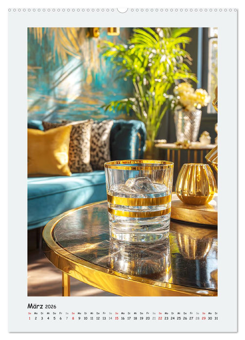 Glänzende Formen. Die Magie des Kristalls (CALVENDO Premium Wandkalender 2026)