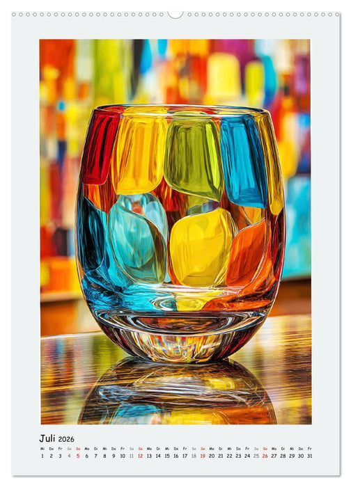 Glänzende Formen. Die Magie des Kristalls (CALVENDO Premium Wandkalender 2026)