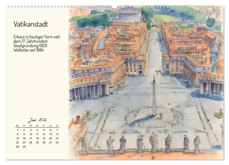 Welterbestätten von der Antike bis in die Neuzeit (CALVENDO Wandkalender 2026)