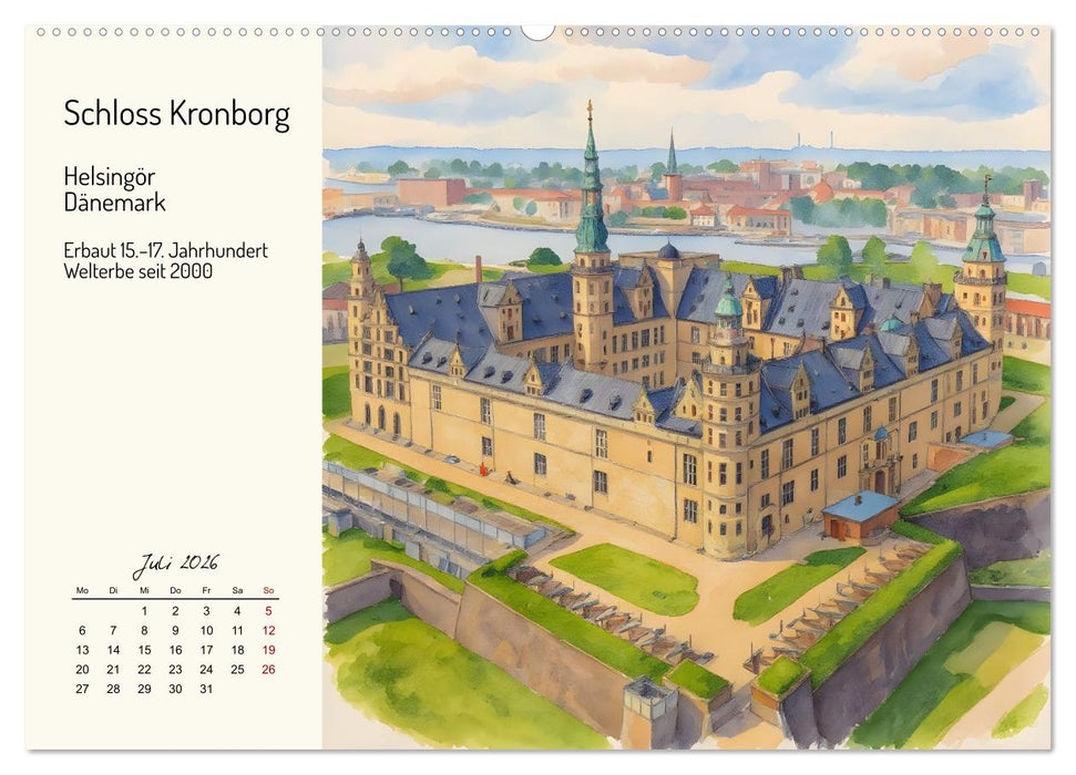 Welterbestätten von der Antike bis in die Neuzeit (CALVENDO Premium Wandkalender 2026)
