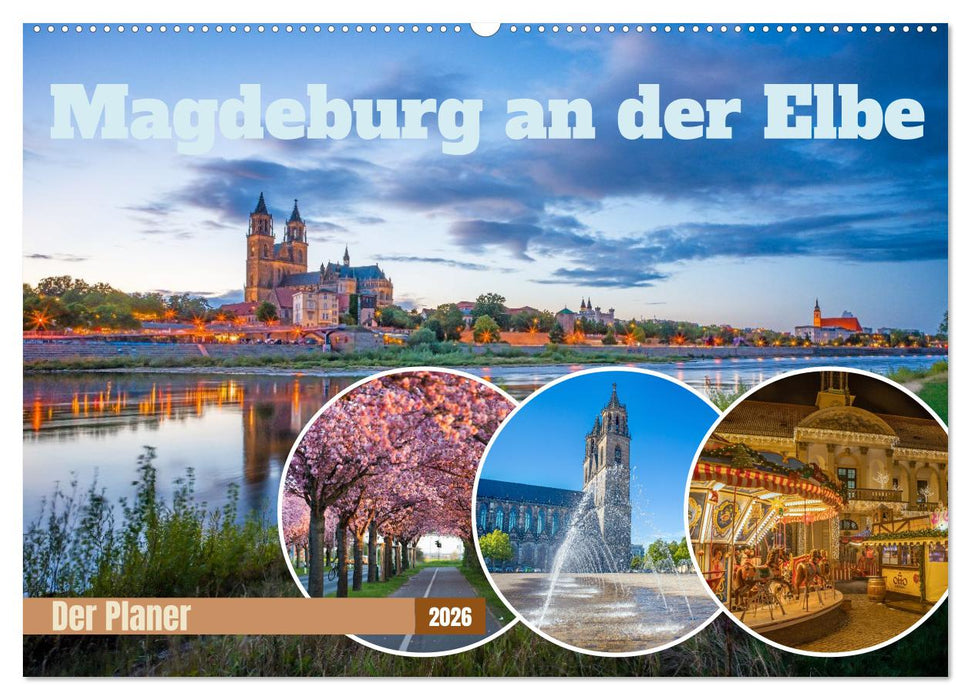 Magdeburg an der Elbe - Der Planer (CALVENDO Wandkalender 2026)