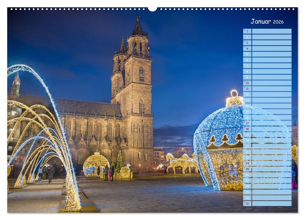 Magdeburg an der Elbe - Der Planer (CALVENDO Wandkalender 2026)