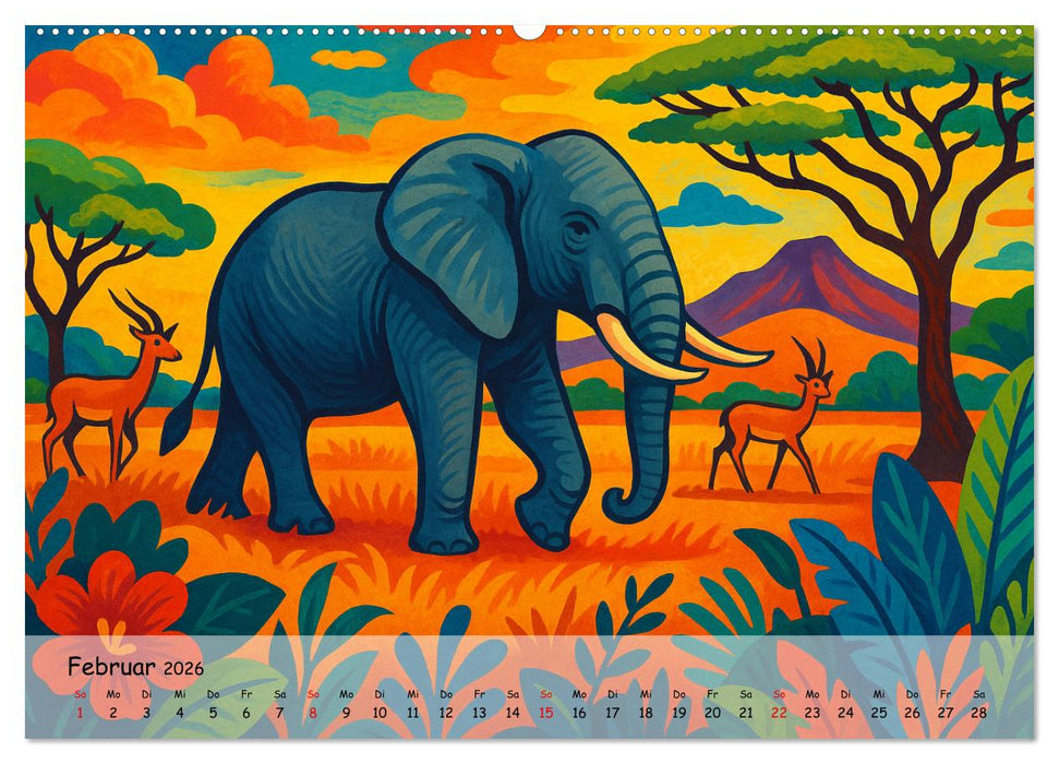 AFRIKA VIBES – Zwölf Bilder voll Stolz, Leben und Licht (CALVENDO Wandkalender 2026)