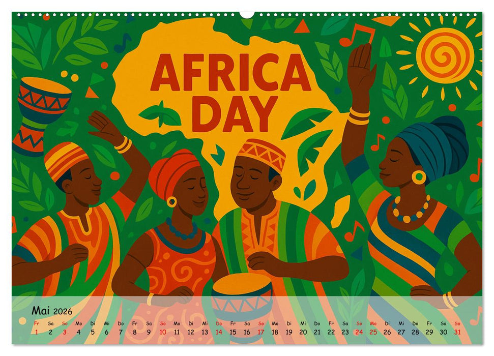 AFRIKA VIBES – Zwölf Bilder voll Stolz, Leben und Licht (CALVENDO Wandkalender 2026)