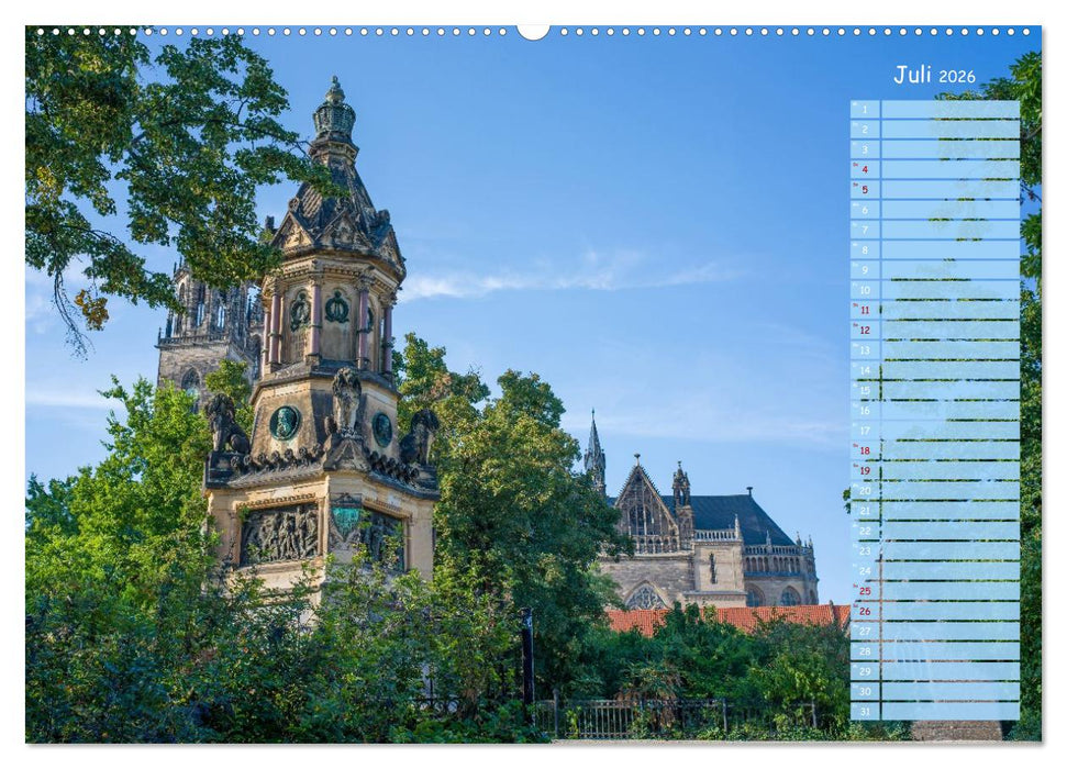 Magdeburg an der Elbe - Der Planer (CALVENDO Premium Wandkalender 2026)