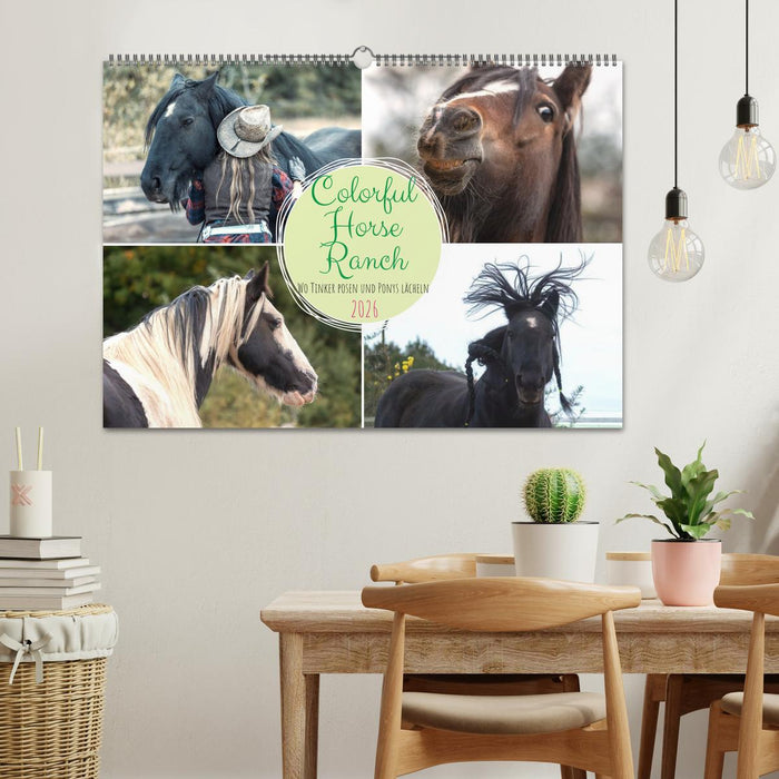 Colorful Horse Ranch – Wo Tinker posen und Ponys lächeln (CALVENDO Wandkalender 2026)