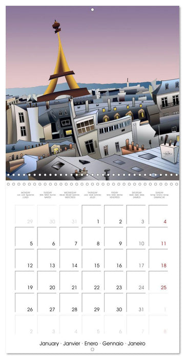 PARICATURES (CALVENDO Calendrier mensuel 2026)
