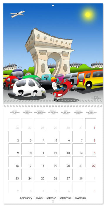 PARICATURES (CALVENDO Calendrier mensuel 2026)