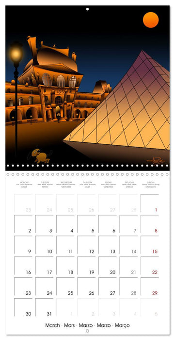 PARICATURES (CALVENDO Calendrier mensuel 2026)