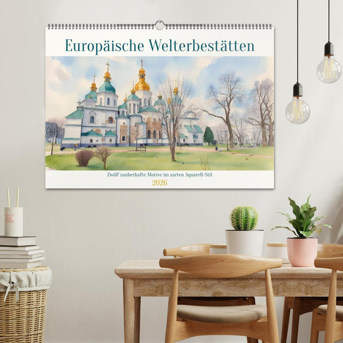 Europäische Welterbestätten (CALVENDO Wandkalender 2026)